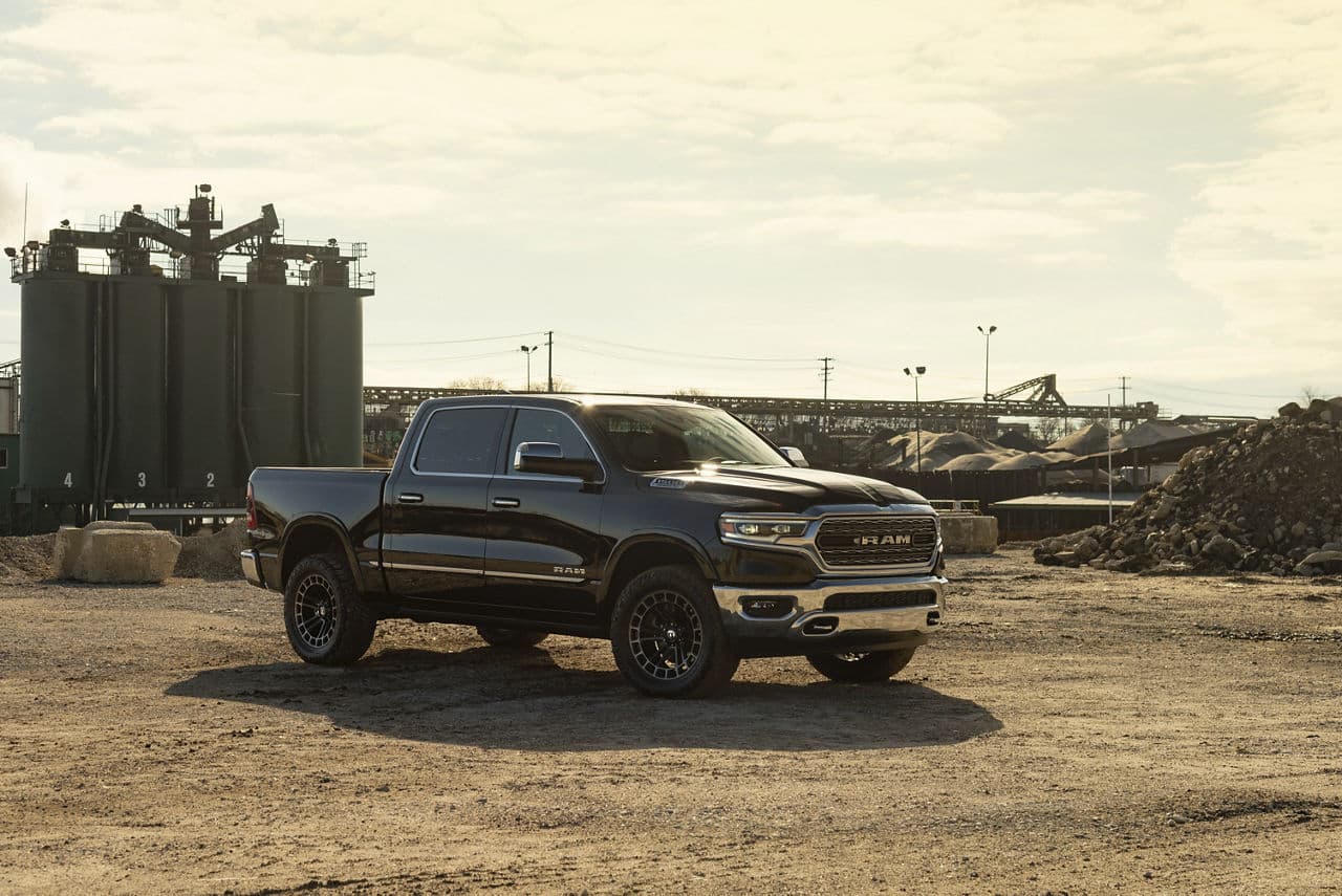 Interior of 2020 Ram 1500 with wheels