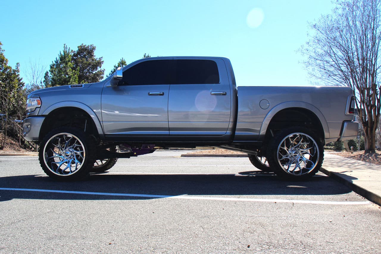 Rear view of 2020 Ram 2500 with truck suv wheels