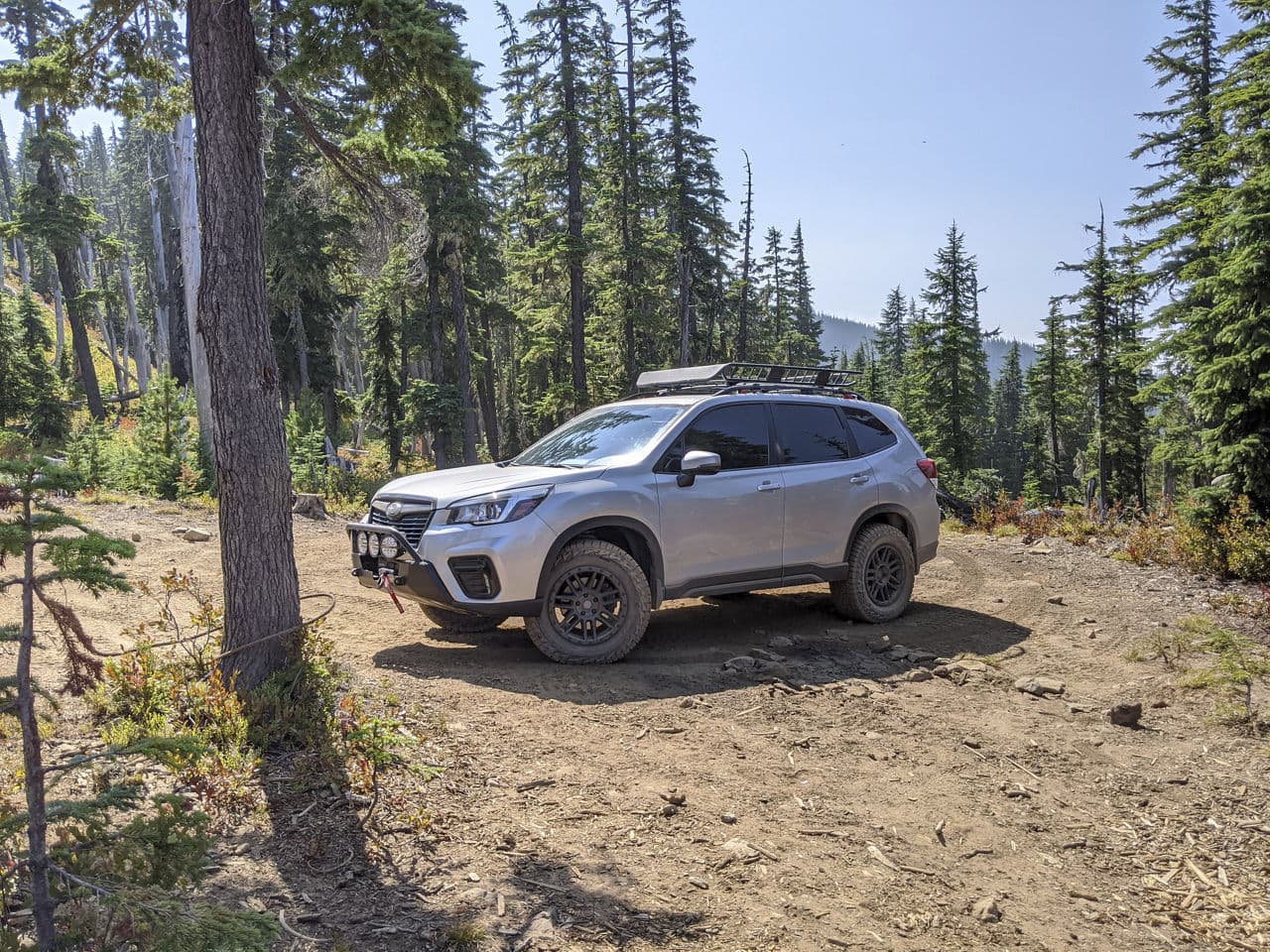 Front view of 2020 Subaru Forester with wheels