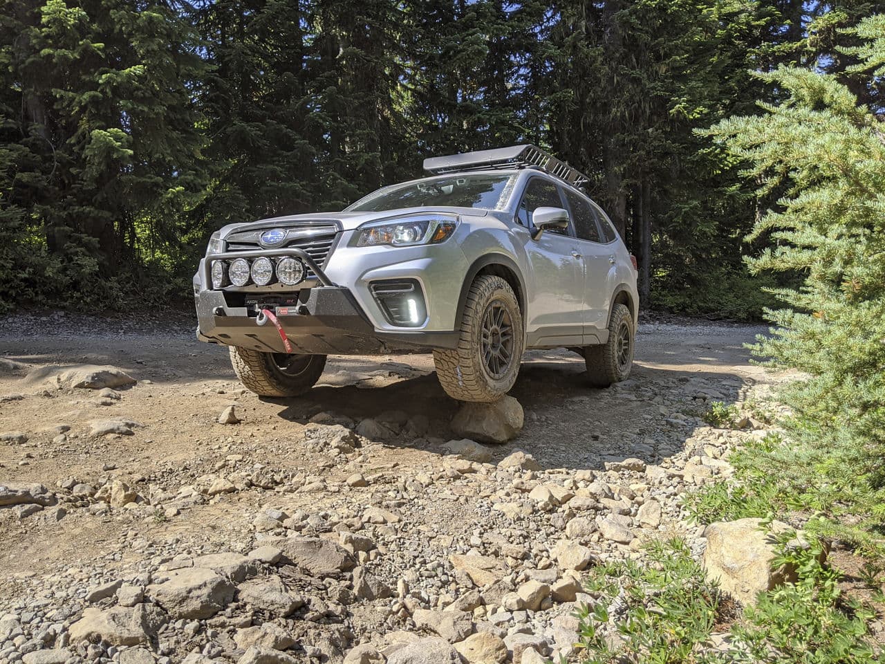 Interior of 2020 Subaru Forester with wheels