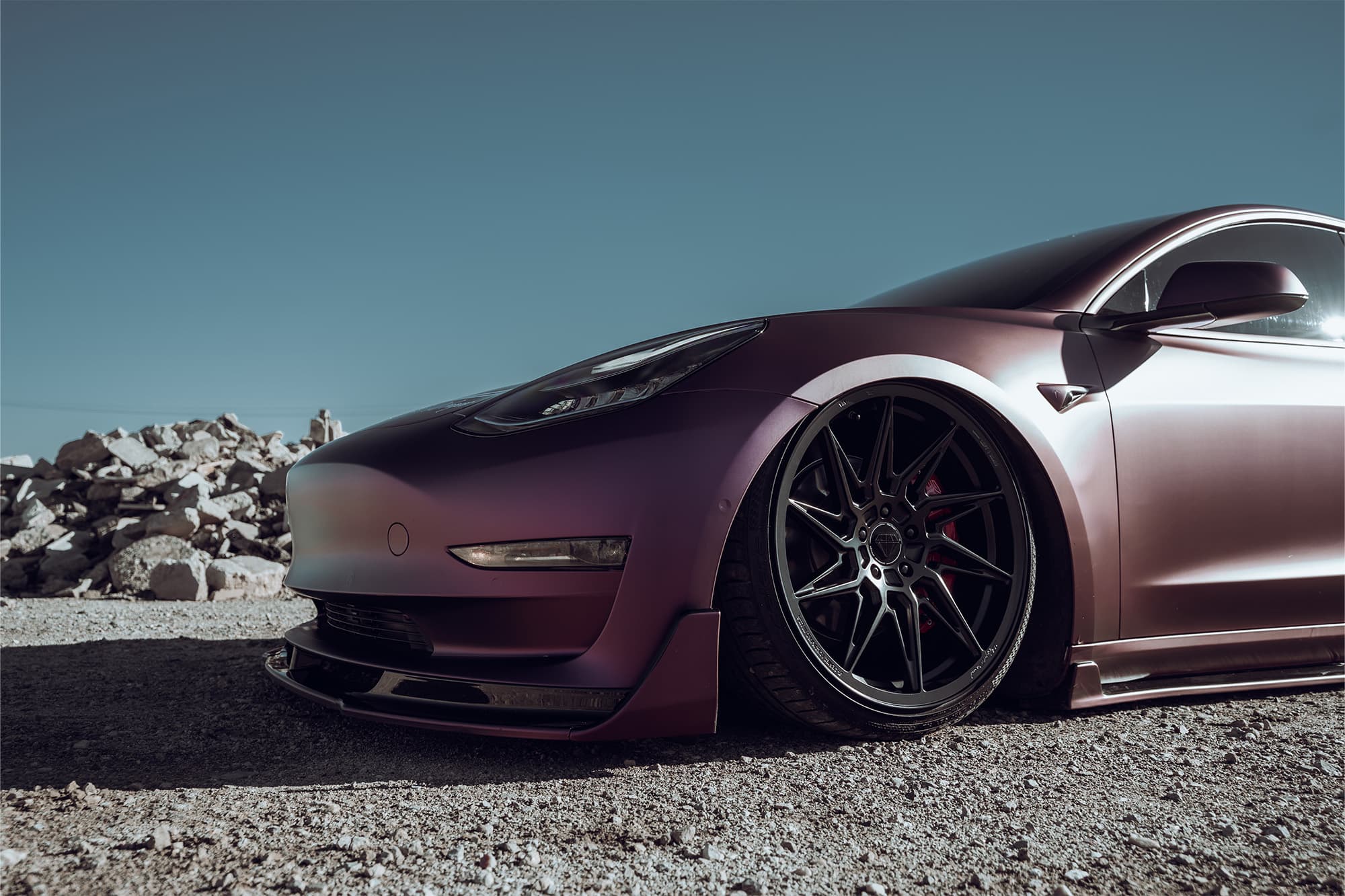 2020 Tesla Model 3 — custom build, detail view