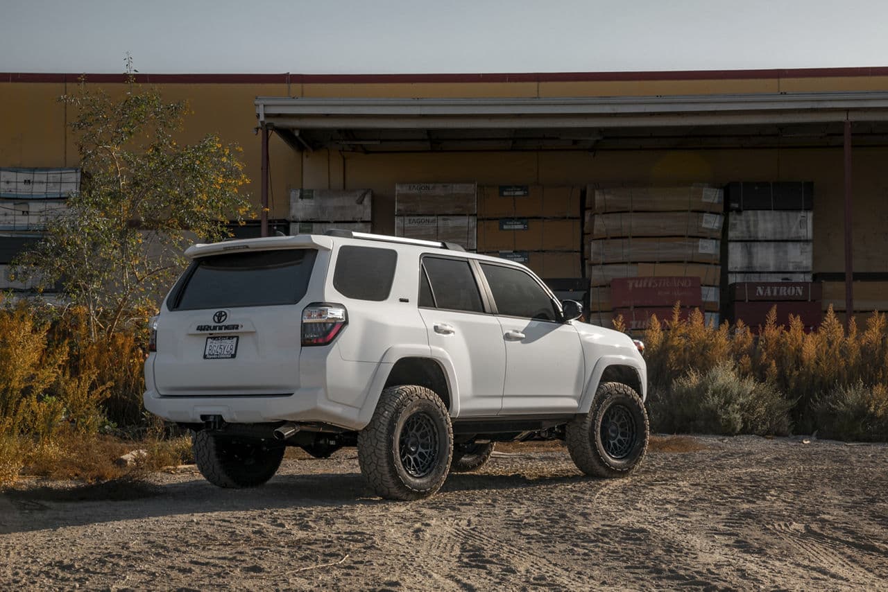Rear view of 2020 Toyota 4Runner with truck suv wheels