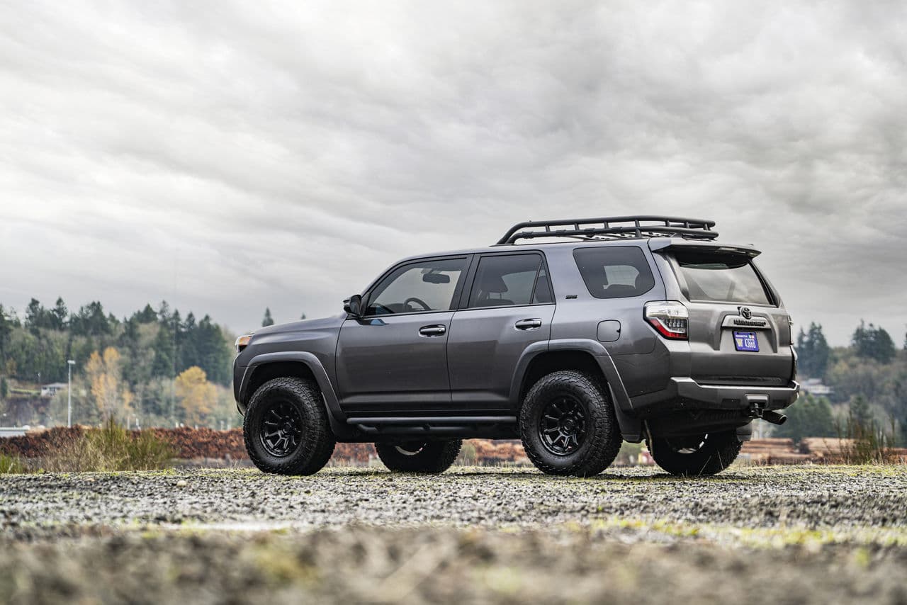 Rear view of 2020 Toyota 4Runner with truck suv wheels