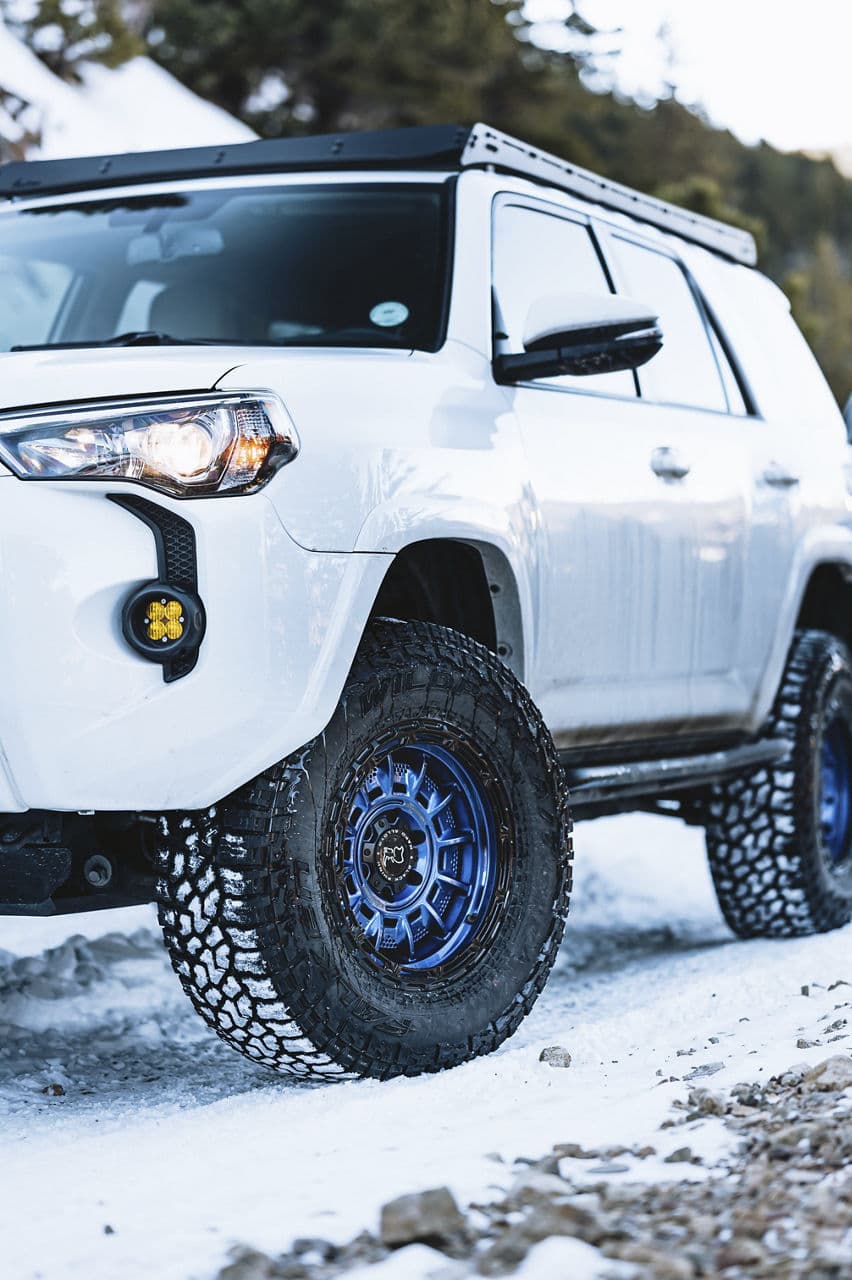 Rear view of 2020 Toyota 4Runner with vehicle wraps