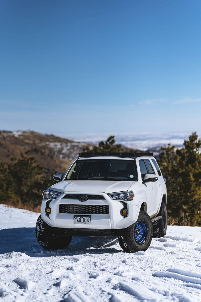 Interior of 2020 Toyota 4Runner with vehicle wraps