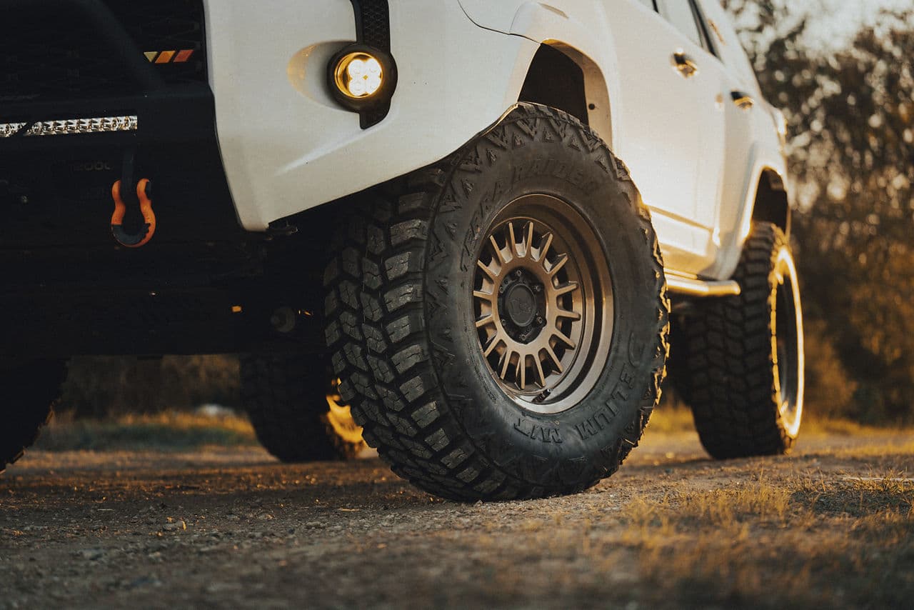 Side profile of 2020 Toyota 4Runner with wheels