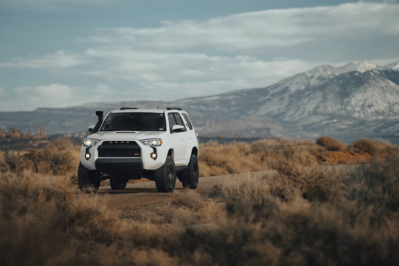 Rear view of 2020 Toyota 4Runner with wheels