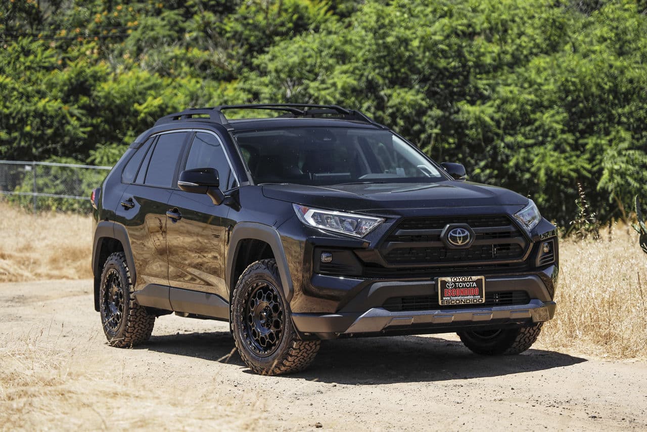 Interior of 2020 Toyota RAV4 TRD Offroad with truck suv wheels