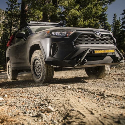 Detail view of 2020 Toyota RAV4 with wheels
