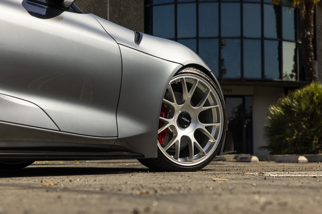 Detail view of 2020 Toyota Supra with wheels