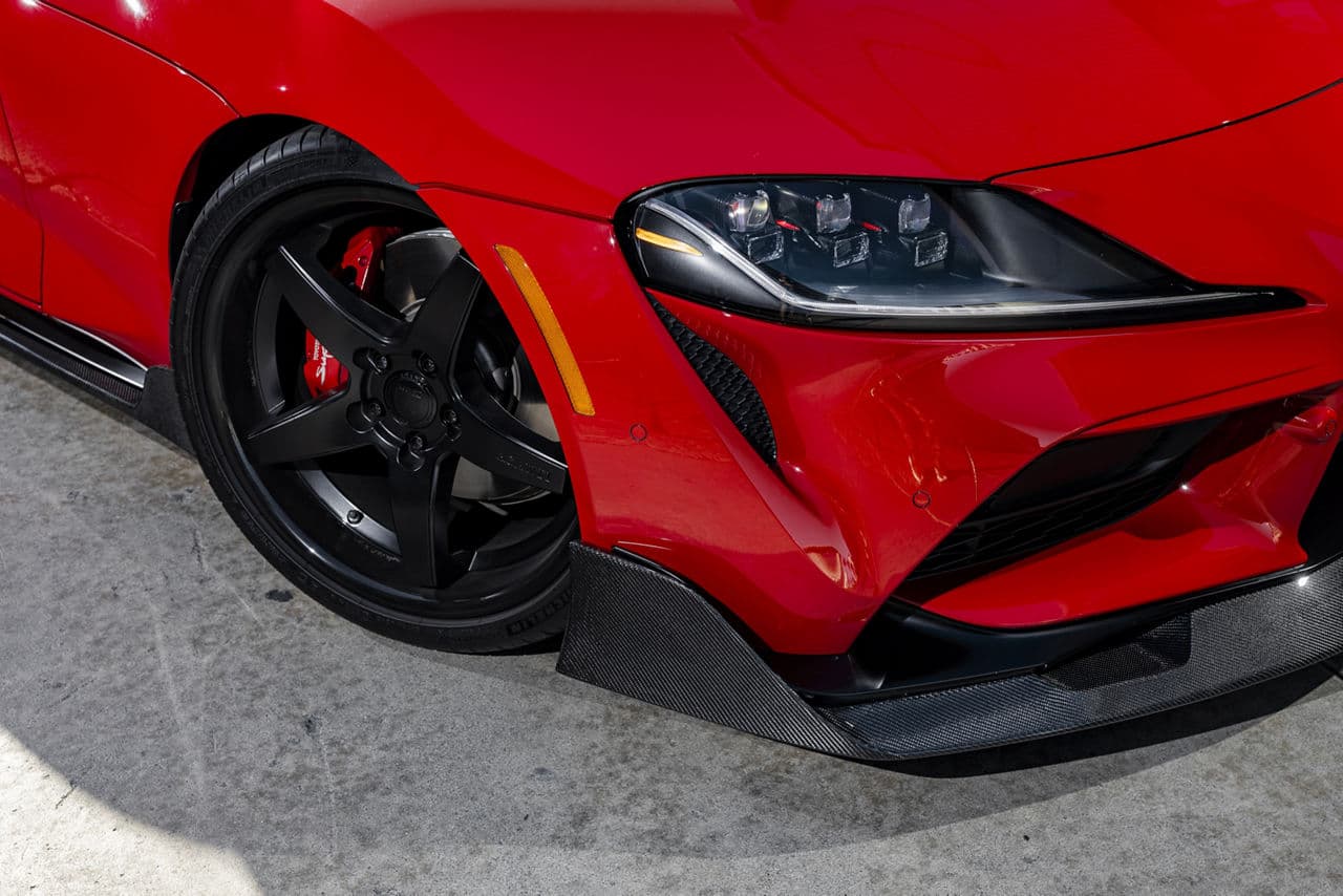 Detail view of 2020 Toyota Supra with wheels