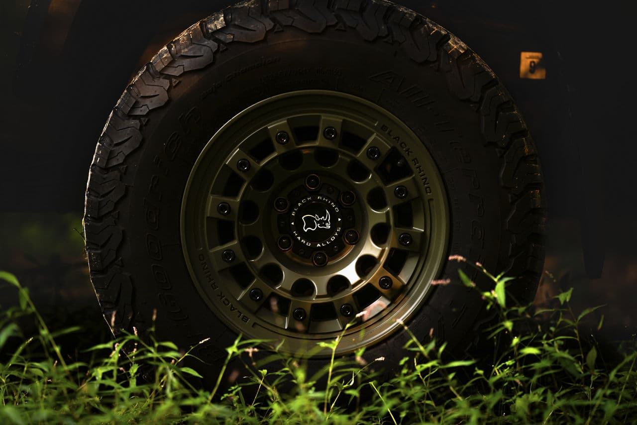 Side profile of 2020 Toyota Tacoma with truck suv wheels