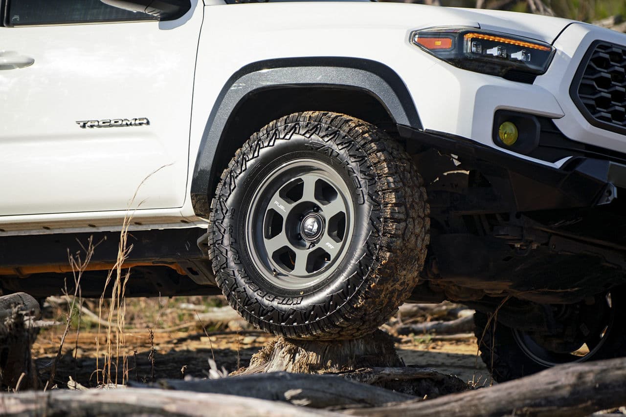 Detail view of 2020 Toyota Tacoma with wheels