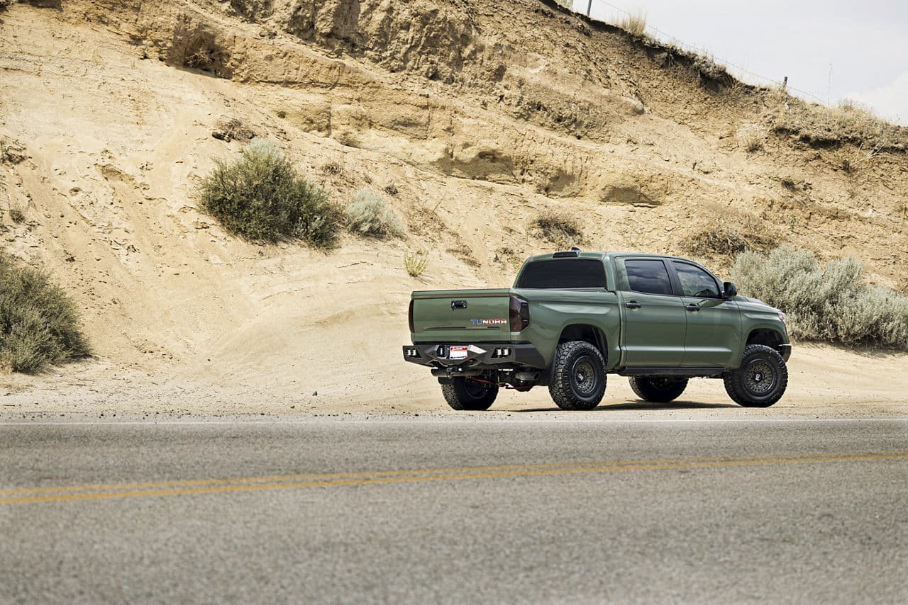 Interior of 2020 Toyota Tundra with vehicle wraps