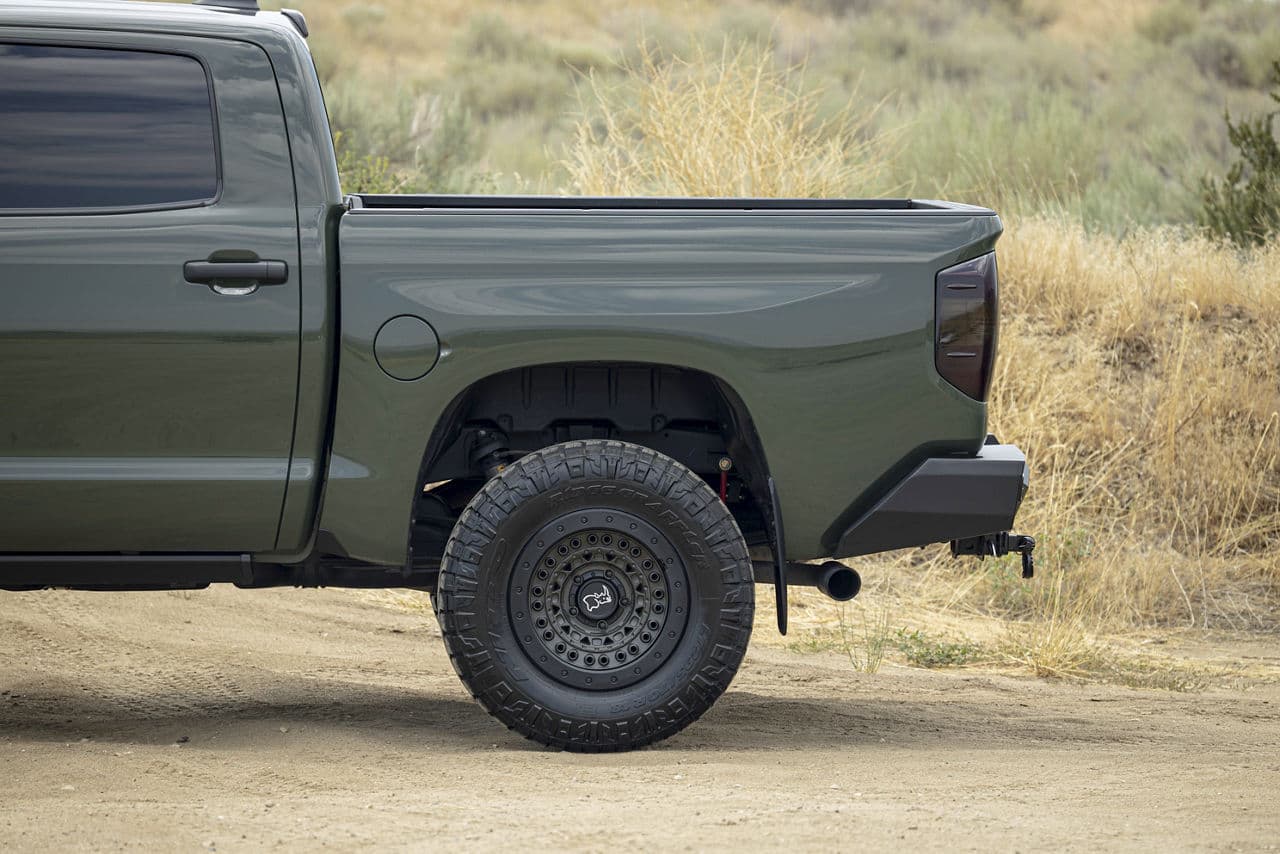 Detail view of 2020 Toyota Tundra with vehicle wraps