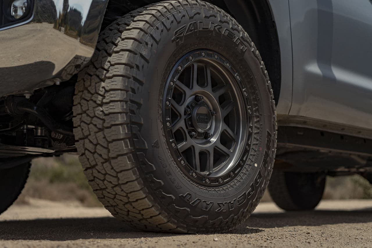 Interior of 2020 Toyota Tundra with wheels