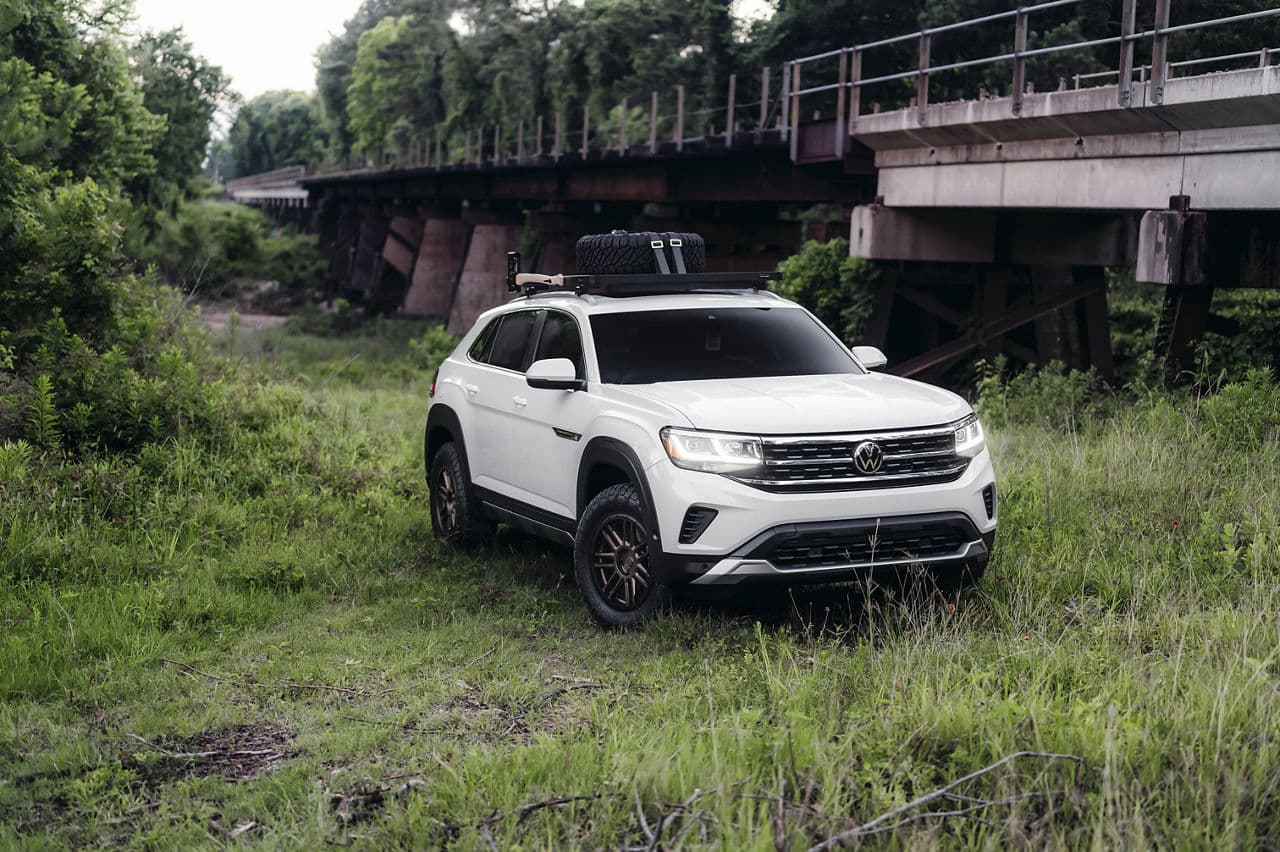 Interior of 2020 Volkswagen Atlas Cross Sport with wheels