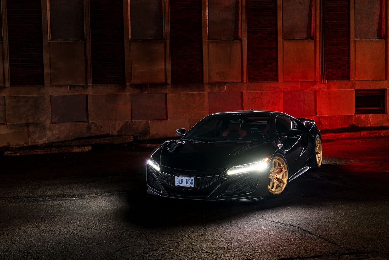 Interior of 2021 Acura NSX with wheels