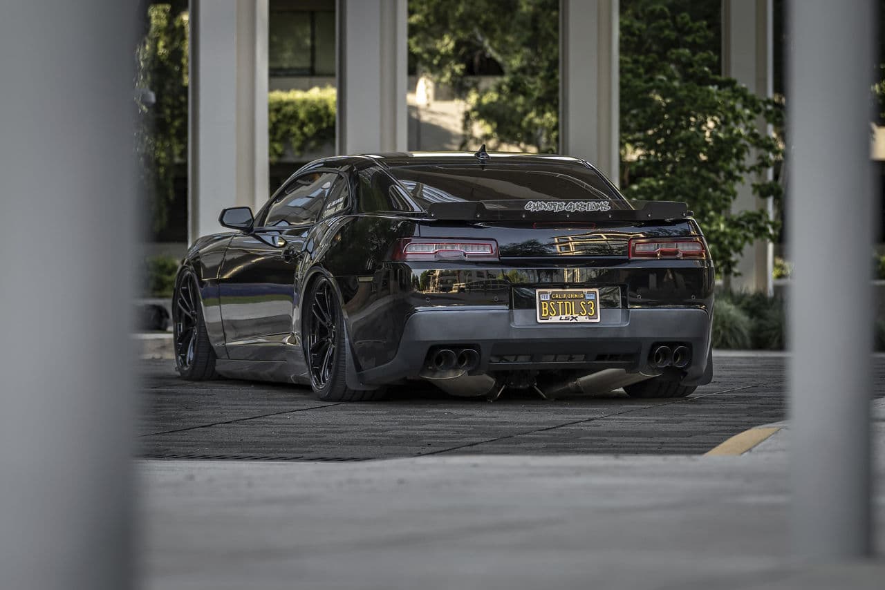 Side profile of 2021 Chevrolet Camaro with wheels