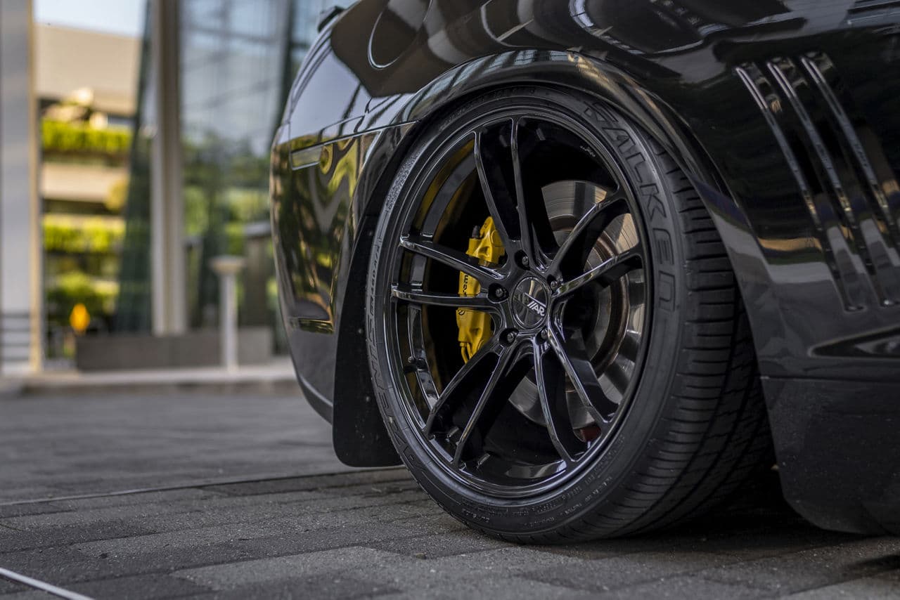 Interior of 2021 Chevrolet Camaro with wheels