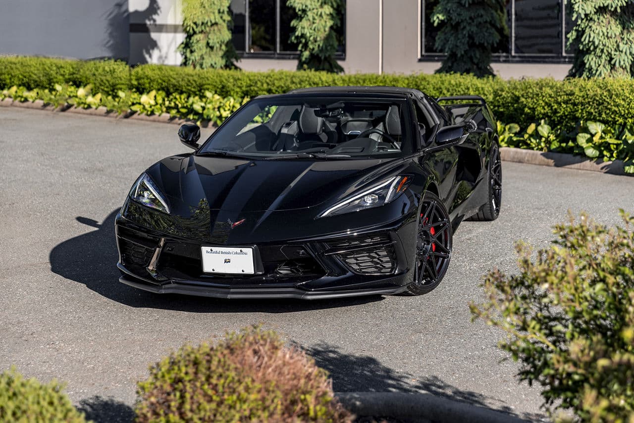 Interior of 2021 Chevrolet Corvette C8 with wheels
