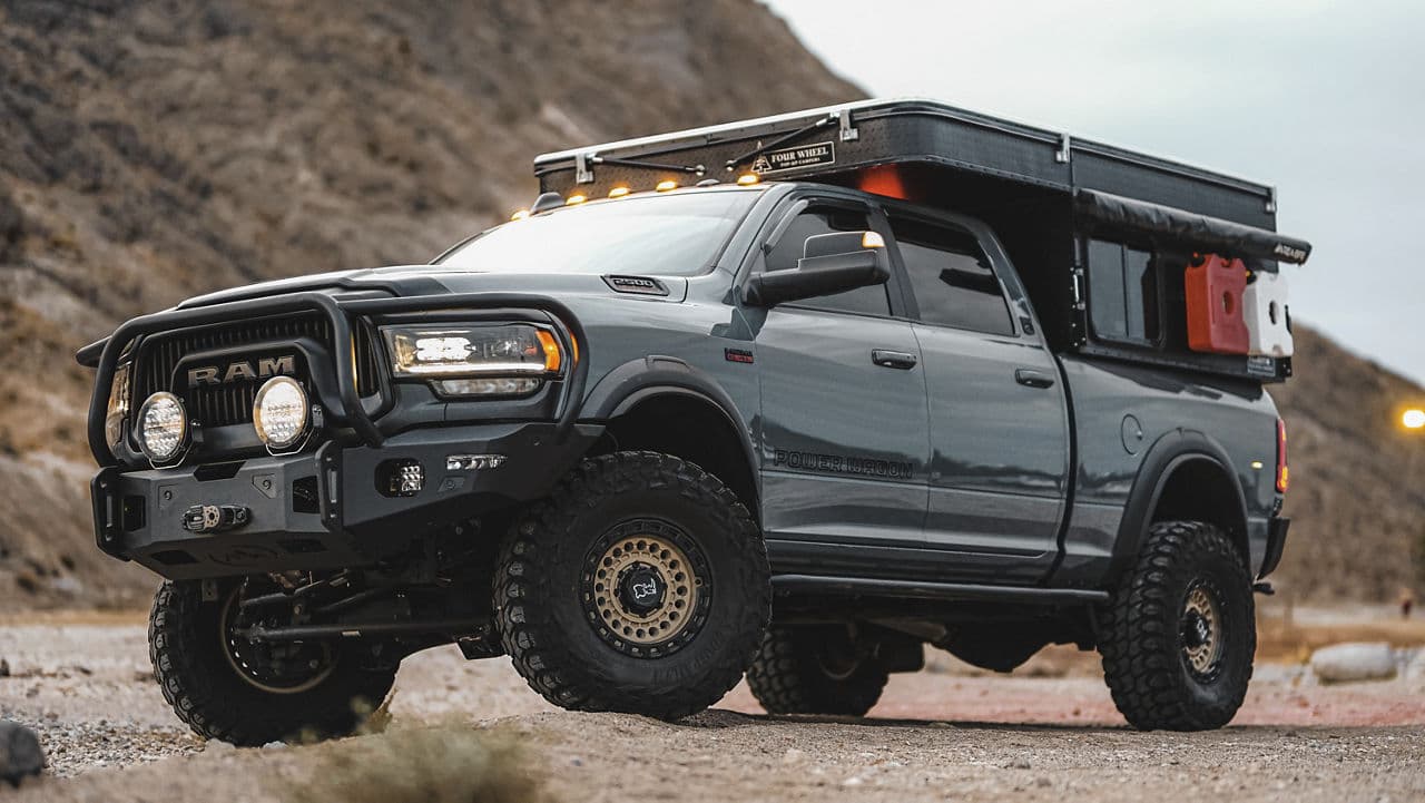 Front view of 2021 Dodge Ram 2500 Power Wagon with truck suv wheels