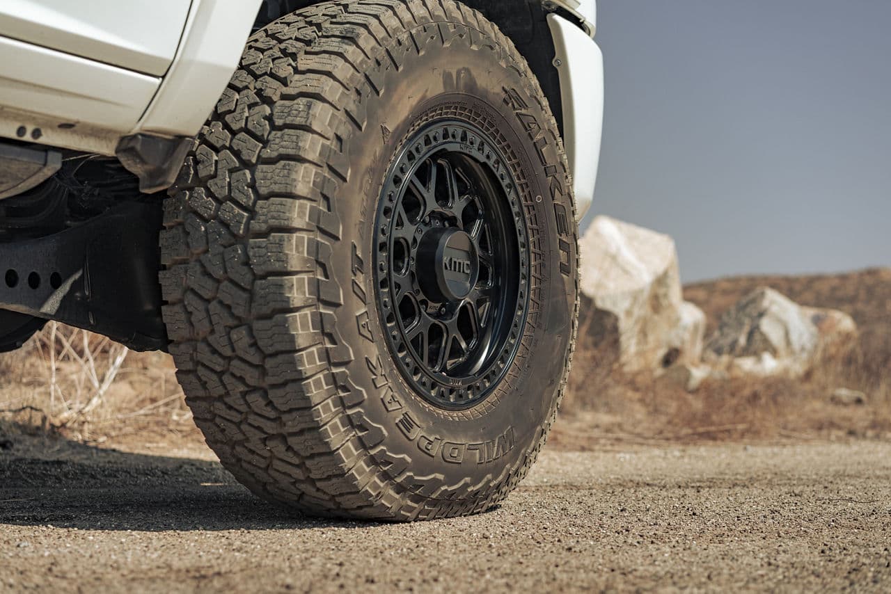 Rear view of 2021 Dodge Ram 2500 with truck suv wheels