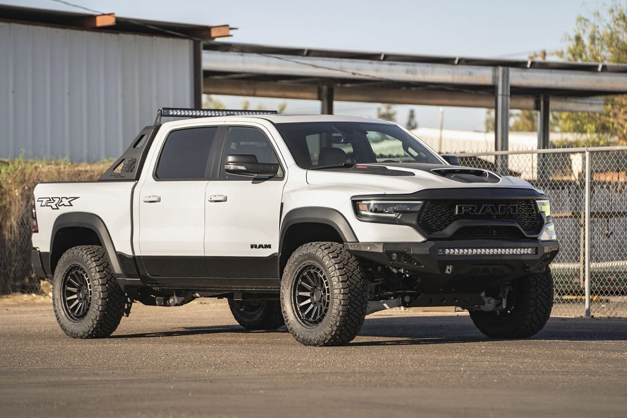 Side profile of 2021 Dodge Ram TRX with wheels