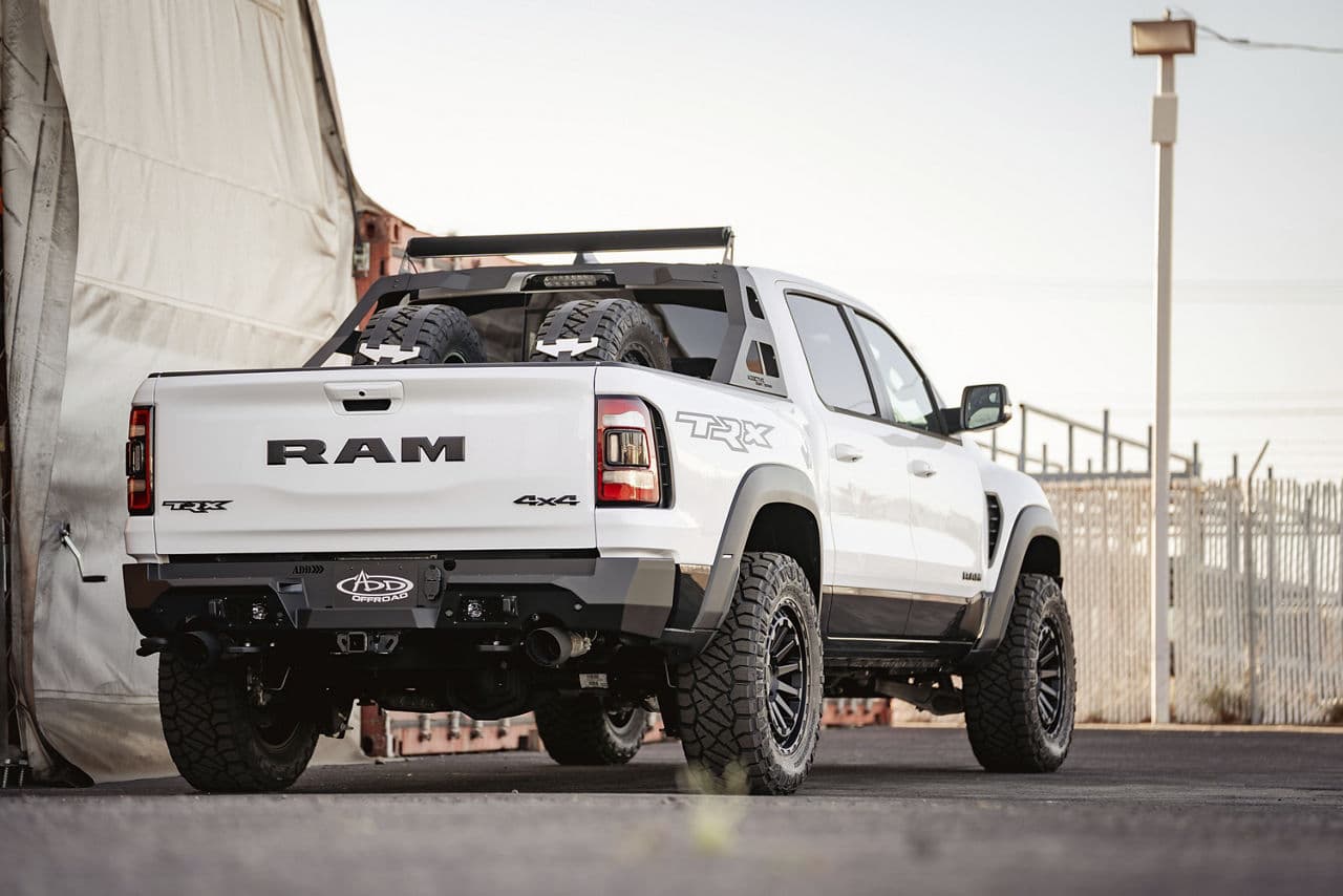 Detail view of 2021 Dodge Ram TRX with wheels
