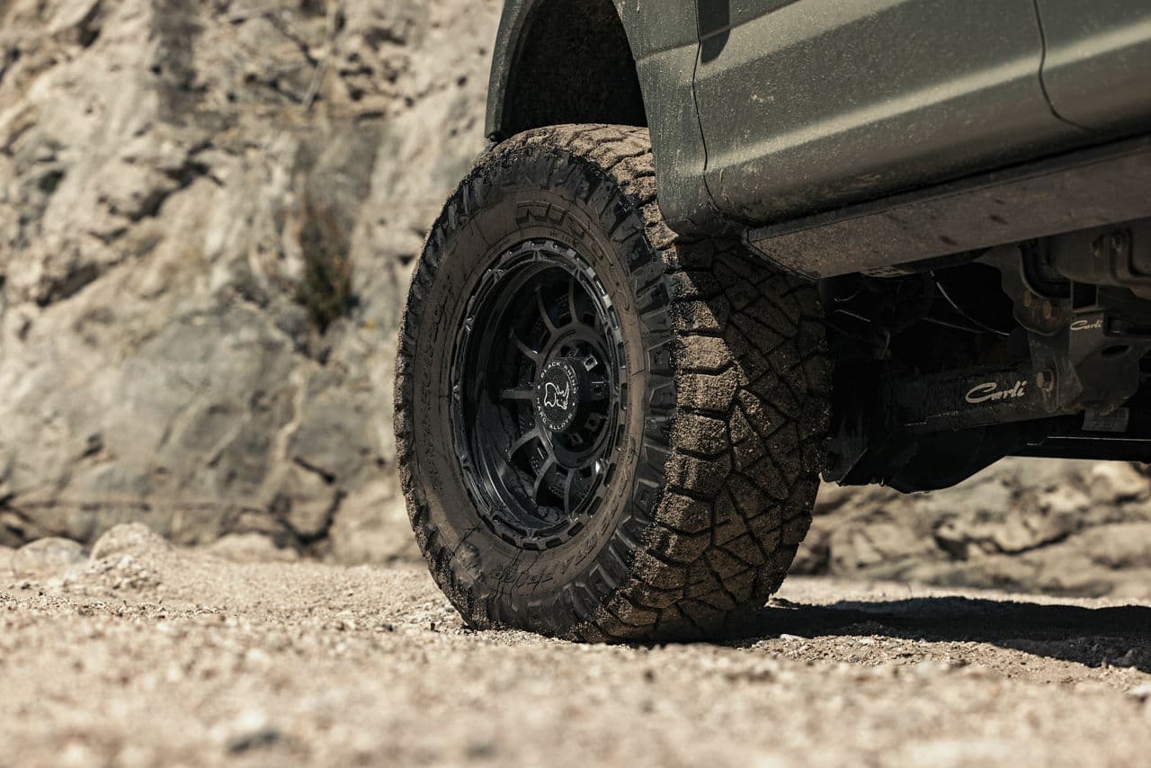 Interior of 2021 Ford F250 with truck suv wheels