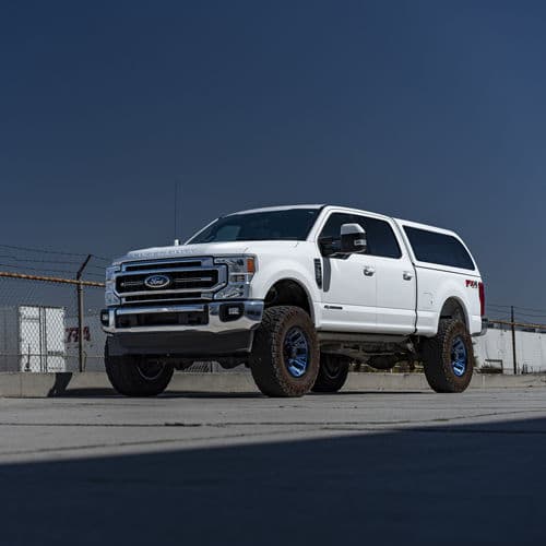 Detail view of 2021 Ford F250 with truck suv wheels