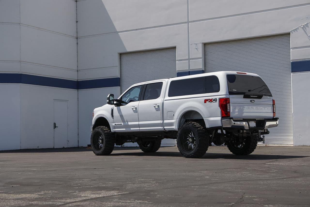 Interior of 2021 Ford F250 with truck suv wheels