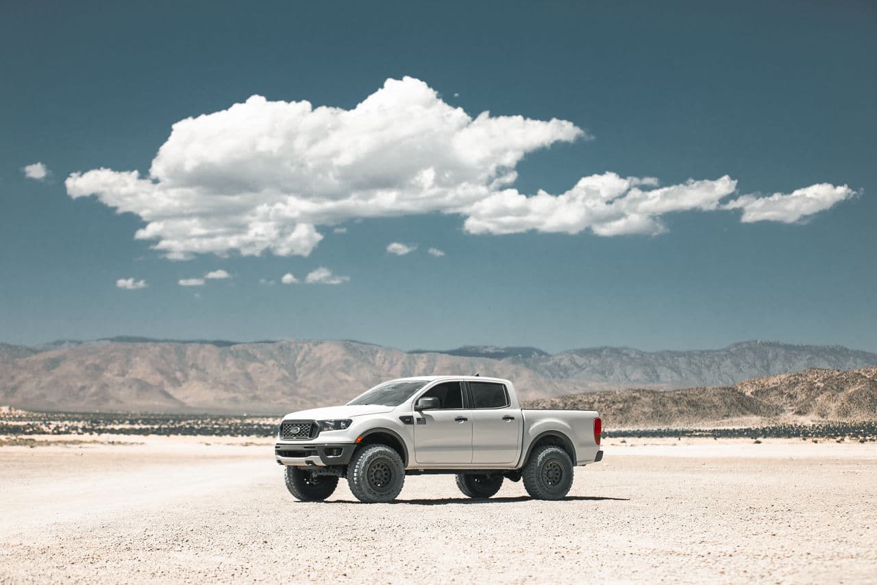 Interior of 2021 Ford Ranger with wheels