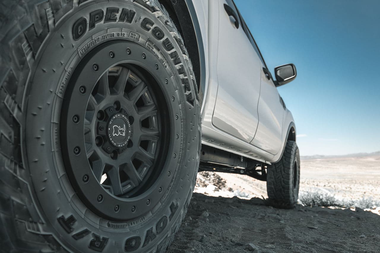 Detail view of 2021 Ford Ranger with wheels