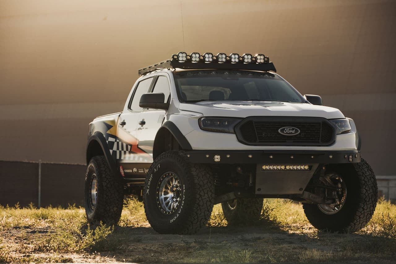 Detail view of 2021 Ford Ranger with wheels
