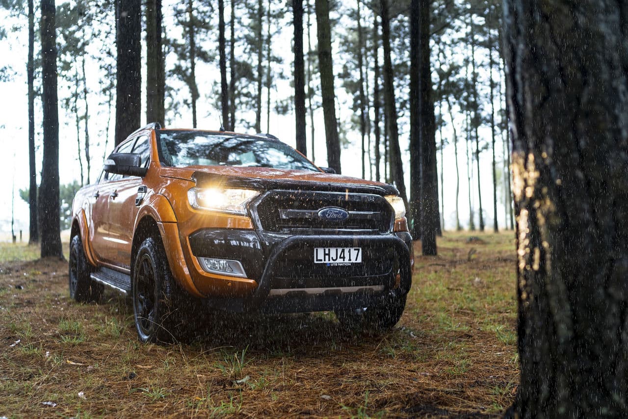 Side profile of 2021 Ford Ranger with wheels