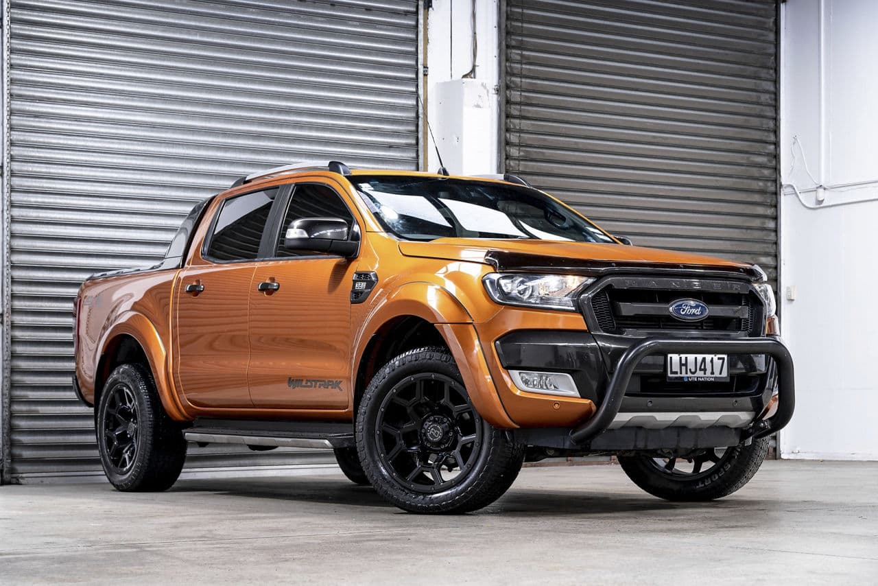 Detail view of 2021 Ford Ranger with wheels