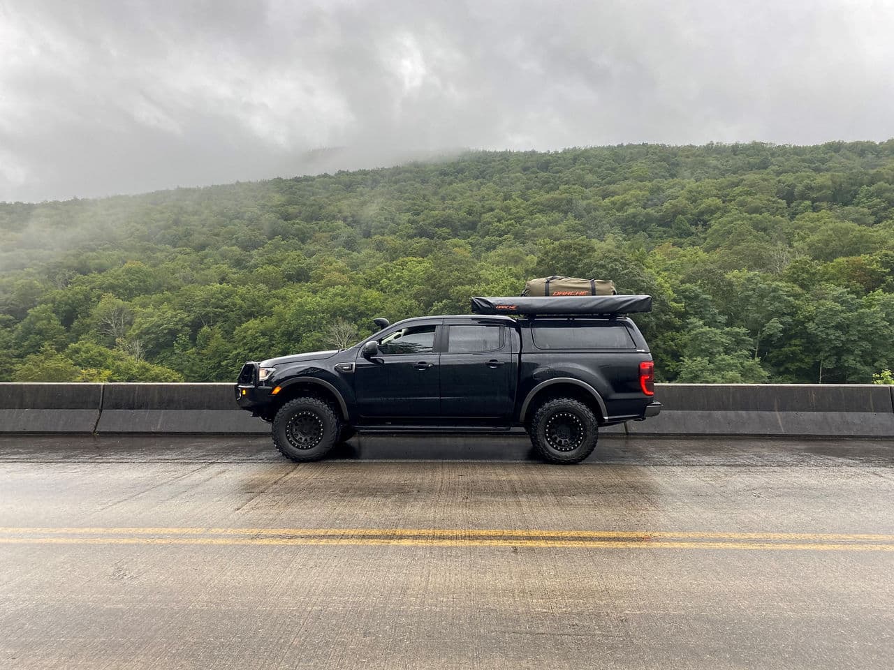 Side profile of 2021 Ford Ranger with wheels