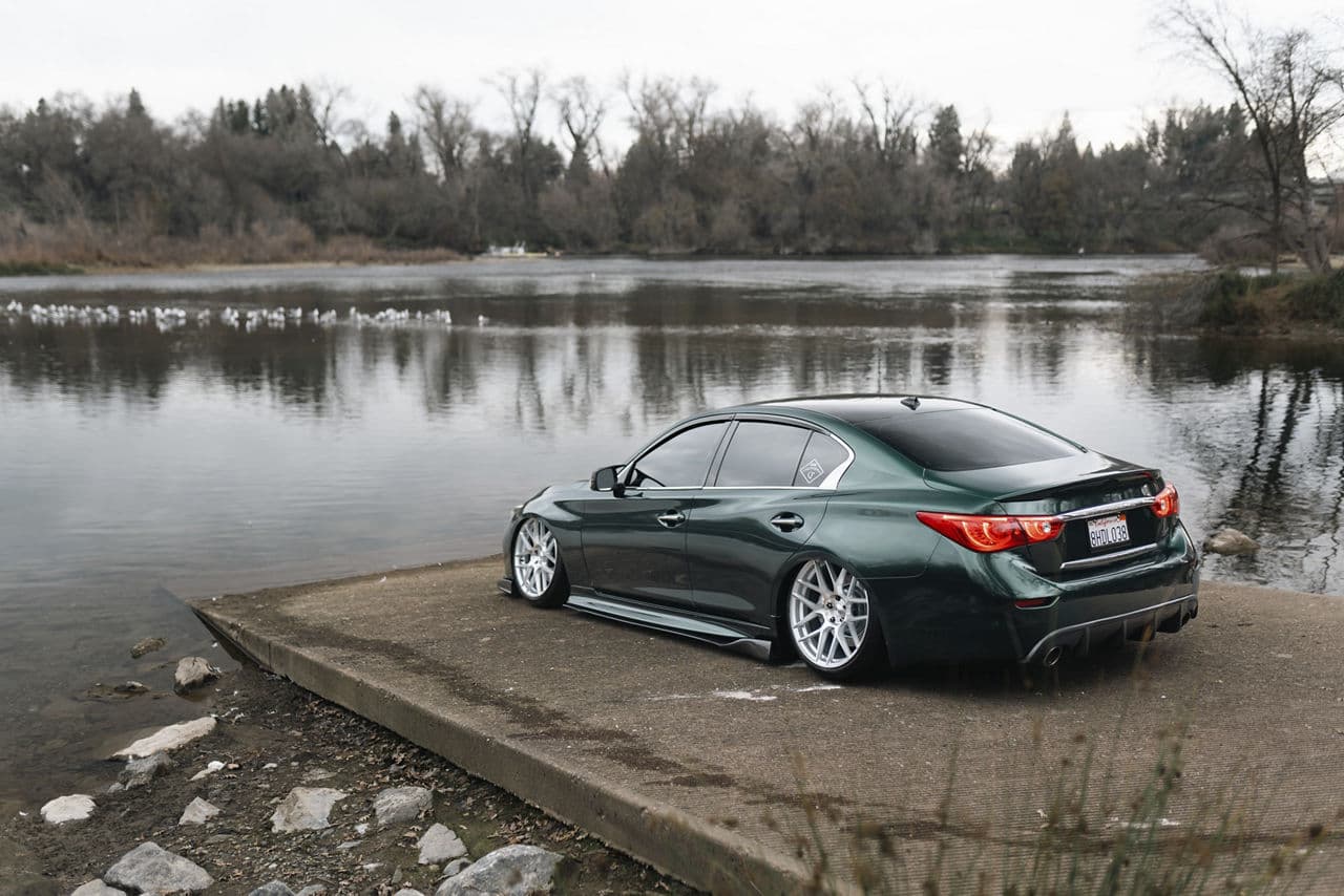 Detail view of 2021 Infiniti Q50 with wheels