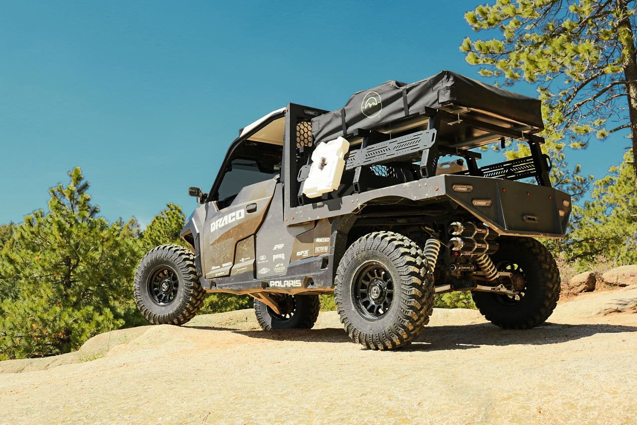 Interior of 2021 Polaris General with truck suv wheels