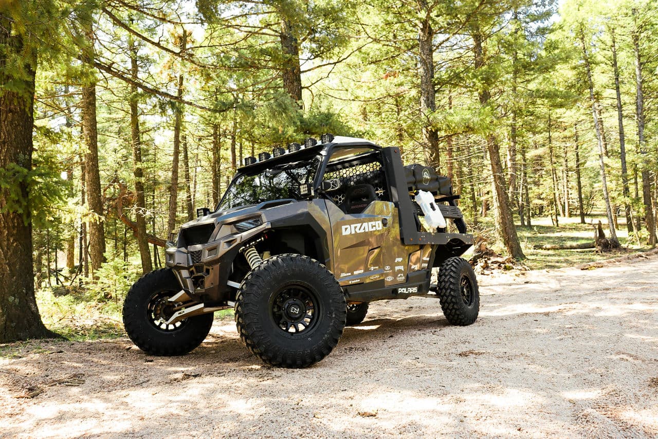 Detail view of 2021 Polaris General with truck suv wheels