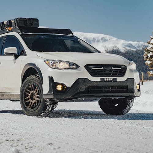 Detail view of 2021 Subaru Crosstrek with wheels