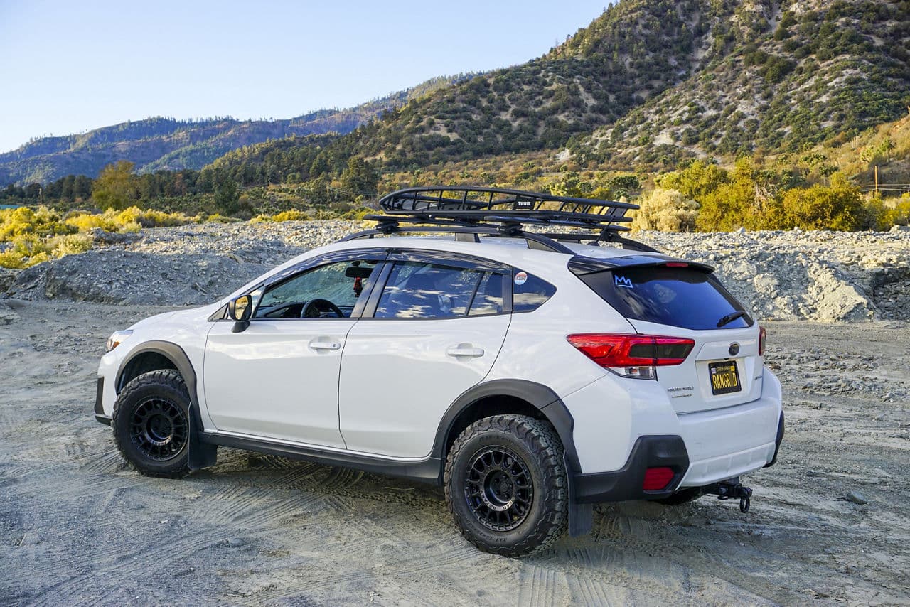 Front view of 2021 Subaru Crosstrek with wheels
