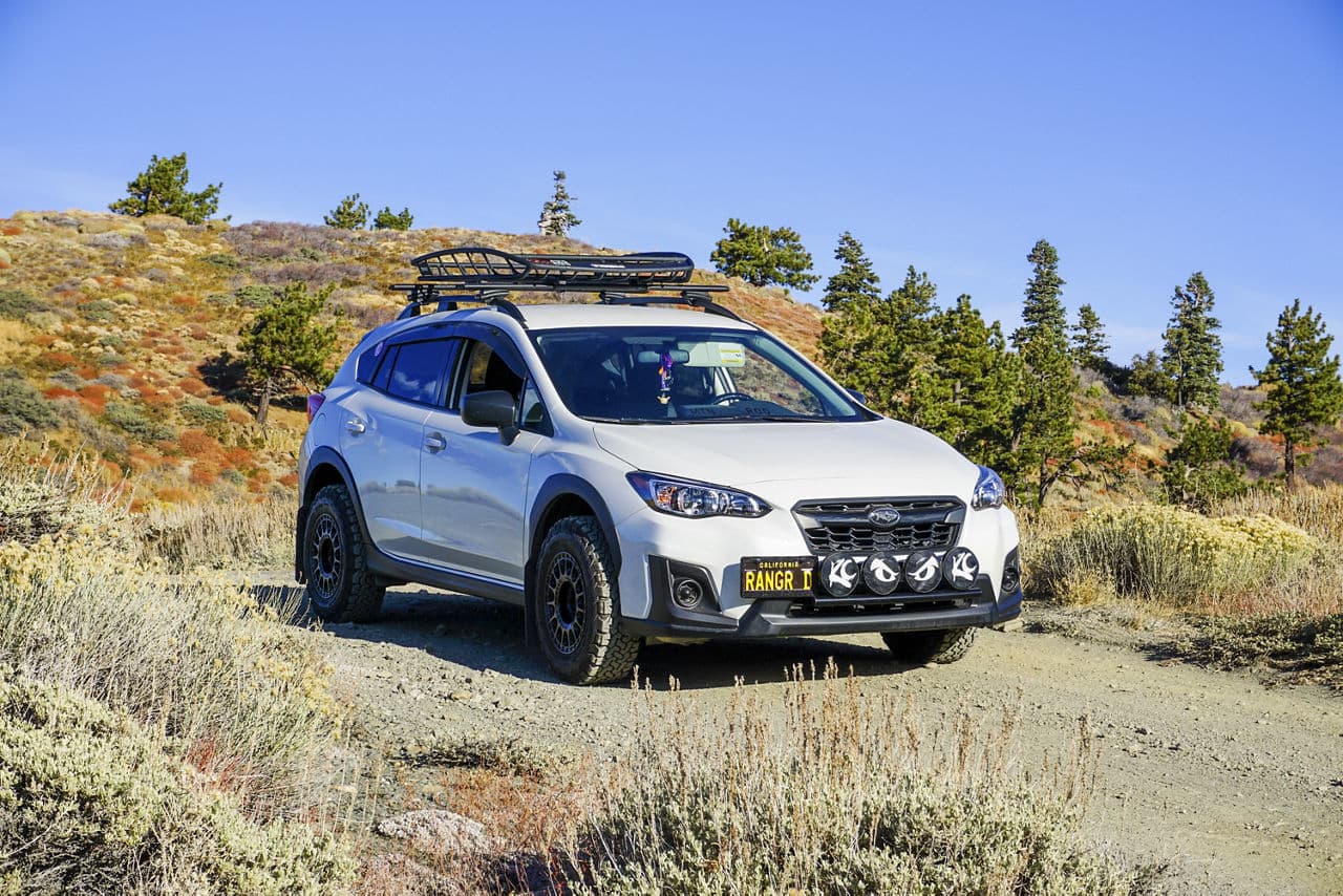 Side profile of 2021 Subaru Crosstrek with wheels