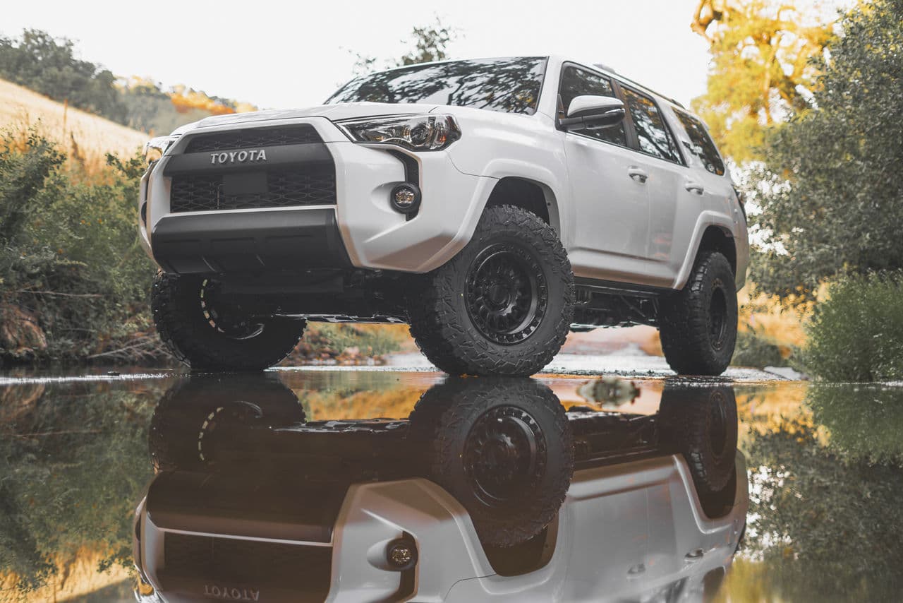 Front view of 2021 Toyota 4Runner with wheels