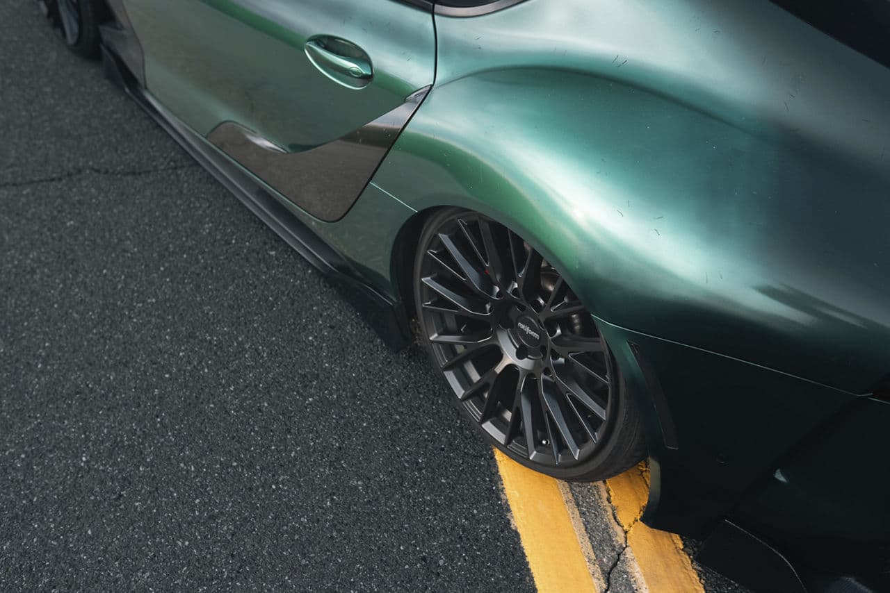 Interior of 2021 Toyota Supra with wheels