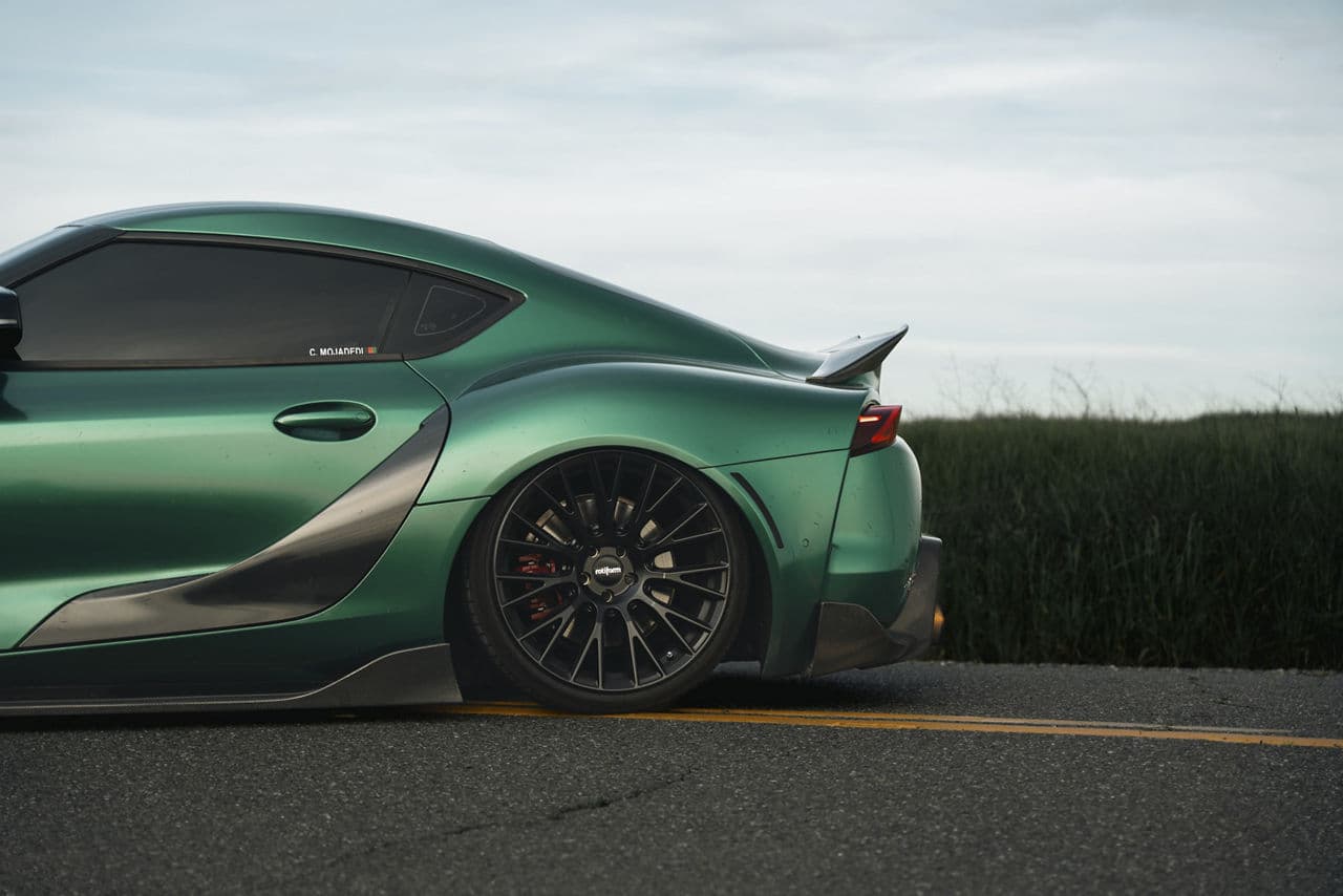 Detail view of 2021 Toyota Supra with wheels