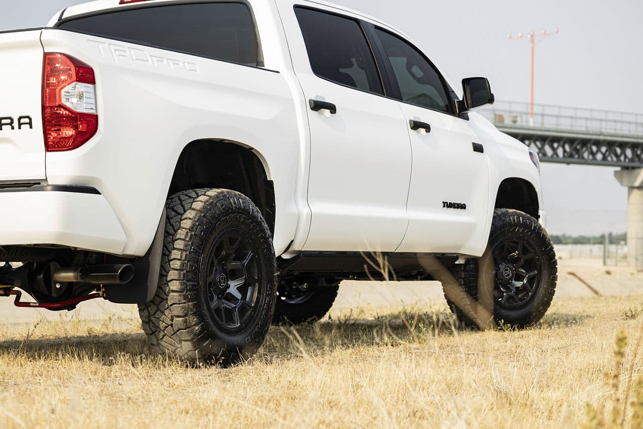Detail view of 2021 Toyota Tundra with truck suv wheels