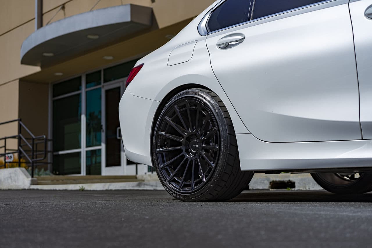 Detail view of 2022 BMW 3 Series with wheels