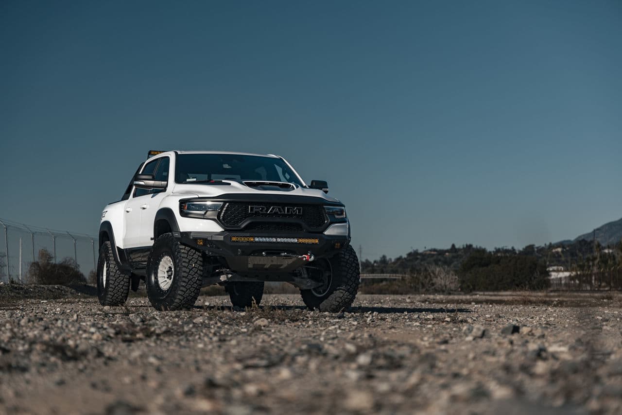 Side profile of 2022 Dodge Ram 1500 TRX with truck suv wheels